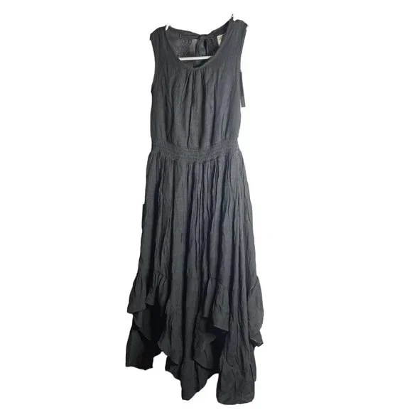 Mia Joy Dresses | Mia Joy Maxi Dress Womens 7 Jemma Gray Ruffle Lace Hem Cut Out Back Cottagecore | Color: Gray | Size: 7j | Faithrlopez's Closet Mia Joy Dresses | Mia Joy Maxi Dress Womens 7 Jemma Gray Ruffle Lace Hem Cut Out Back Cottagecore | Color: Gray | Size: 7j | Faithrlopez's Closet